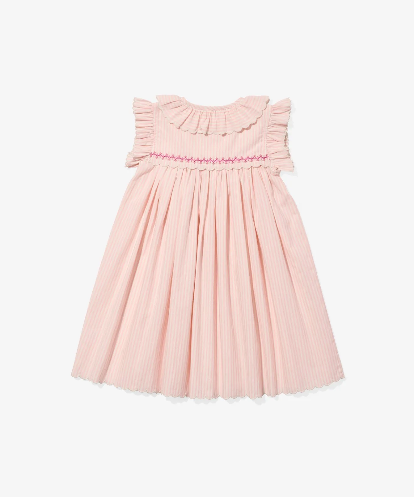 Sadie Dress, Petal Ticking