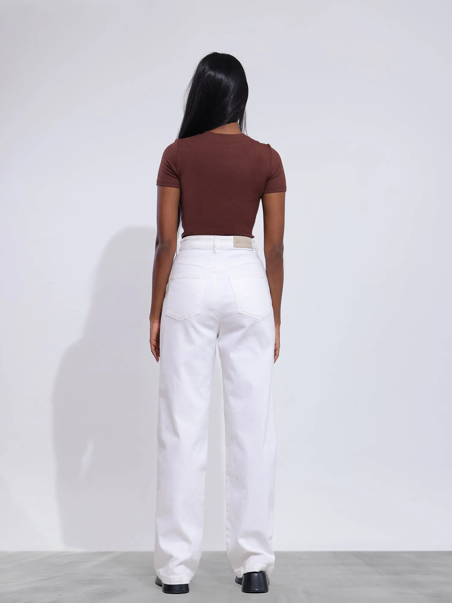 Sage High Neck Fitted Crop Top
