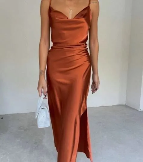 SATIN SLIP DRESS