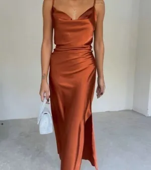 SATIN SLIP DRESS