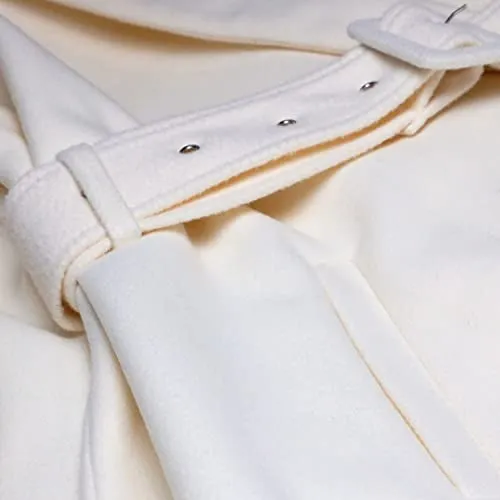 SAUKOLE Women's Winter Wool Trench Coat