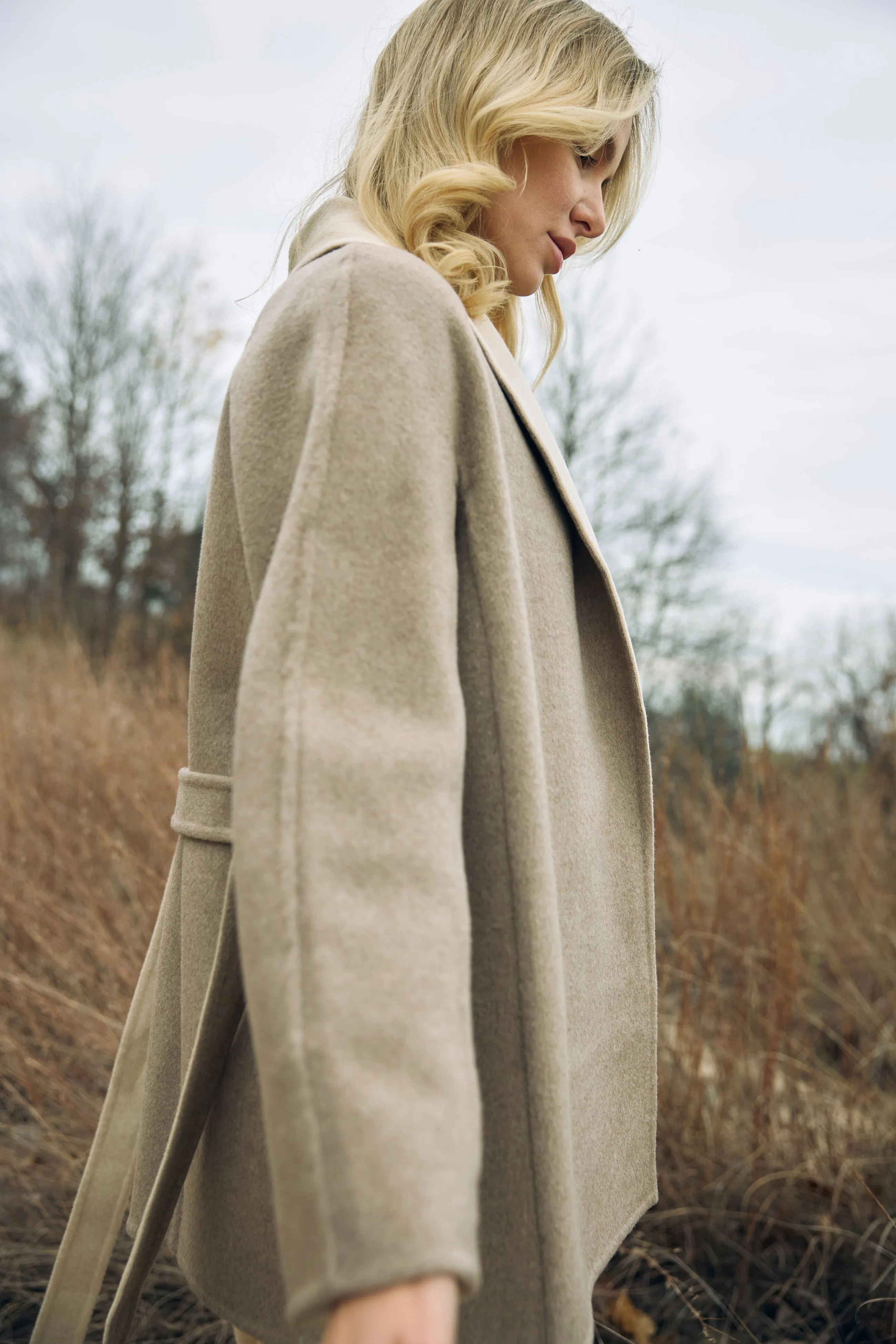 Shawl Lapel Collar Short Coat