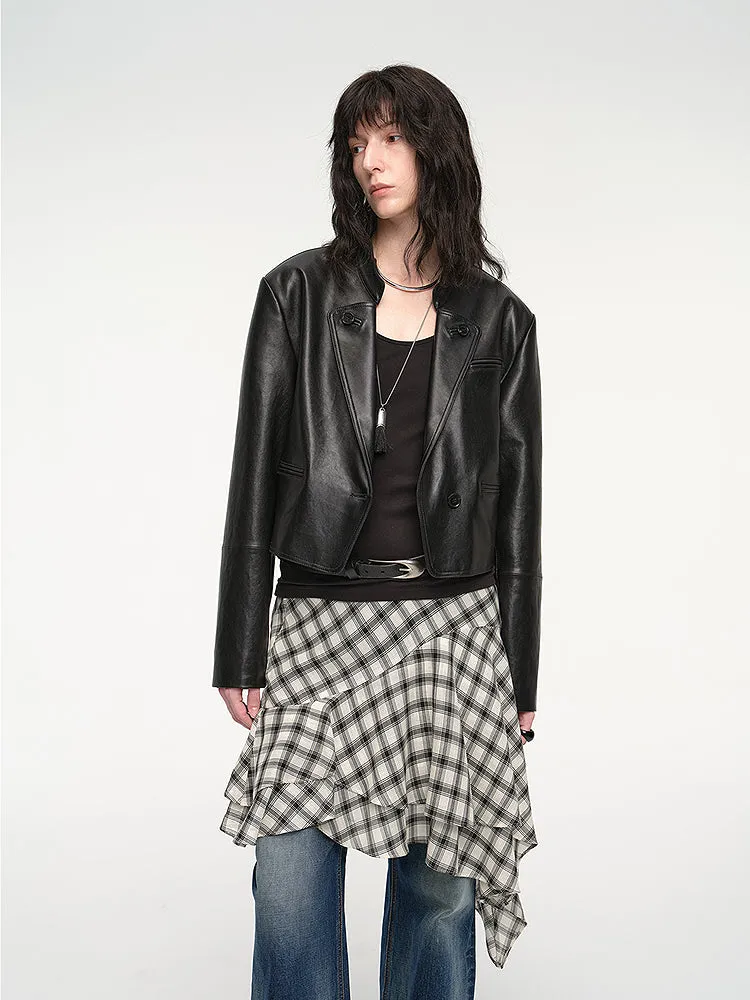 Sheepskin Stand Collar Jacket