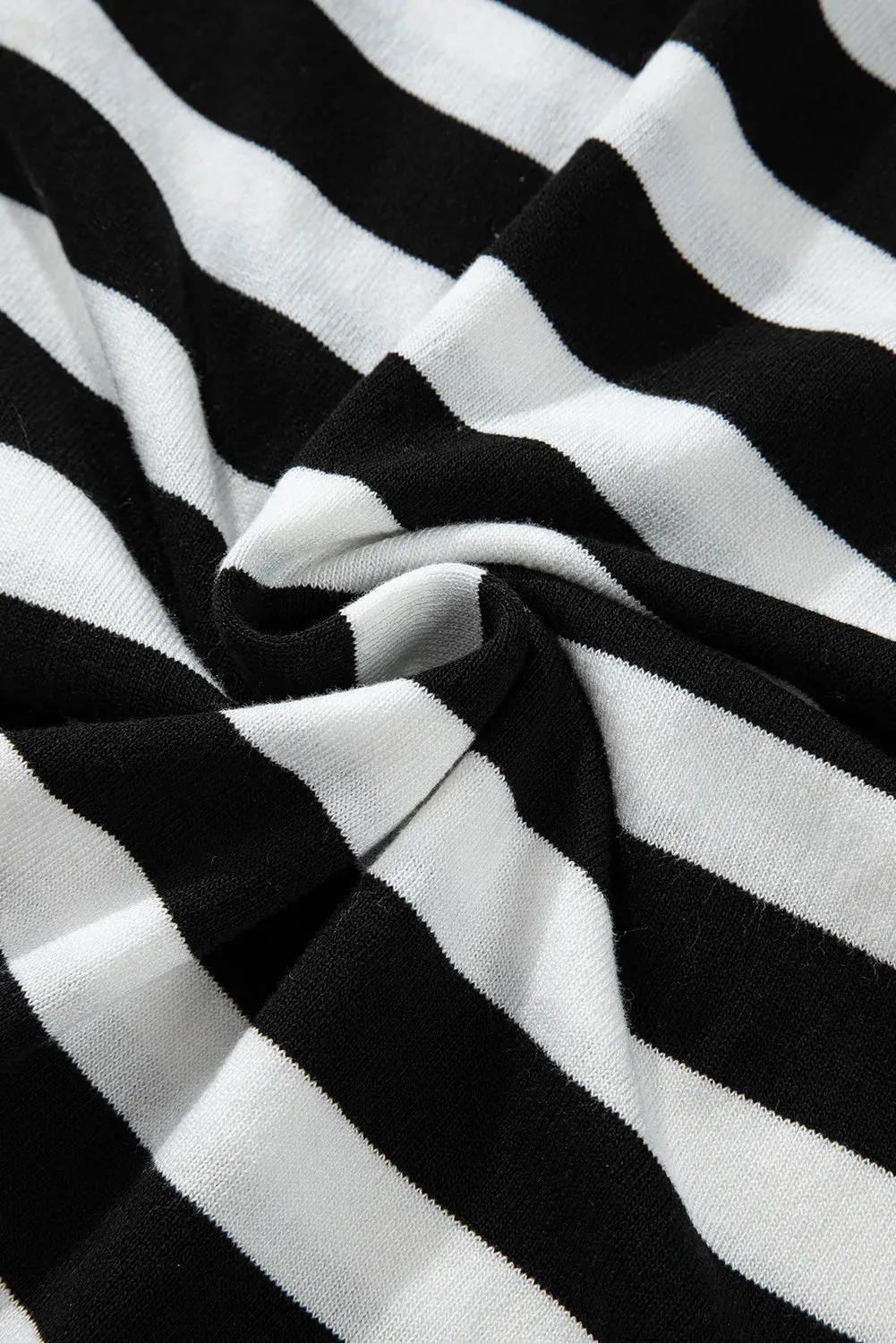 Shelbie Striped Turtleneck Long Sleeve Knit Top