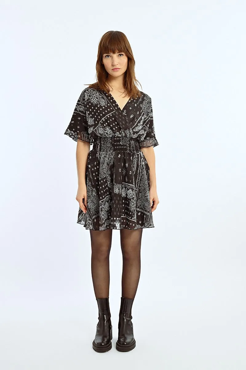 SHORT PRINTED DRESS