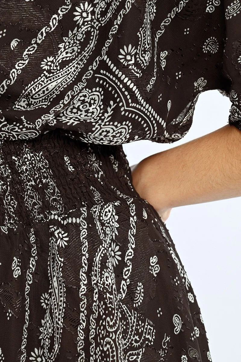 SHORT PRINTED DRESS