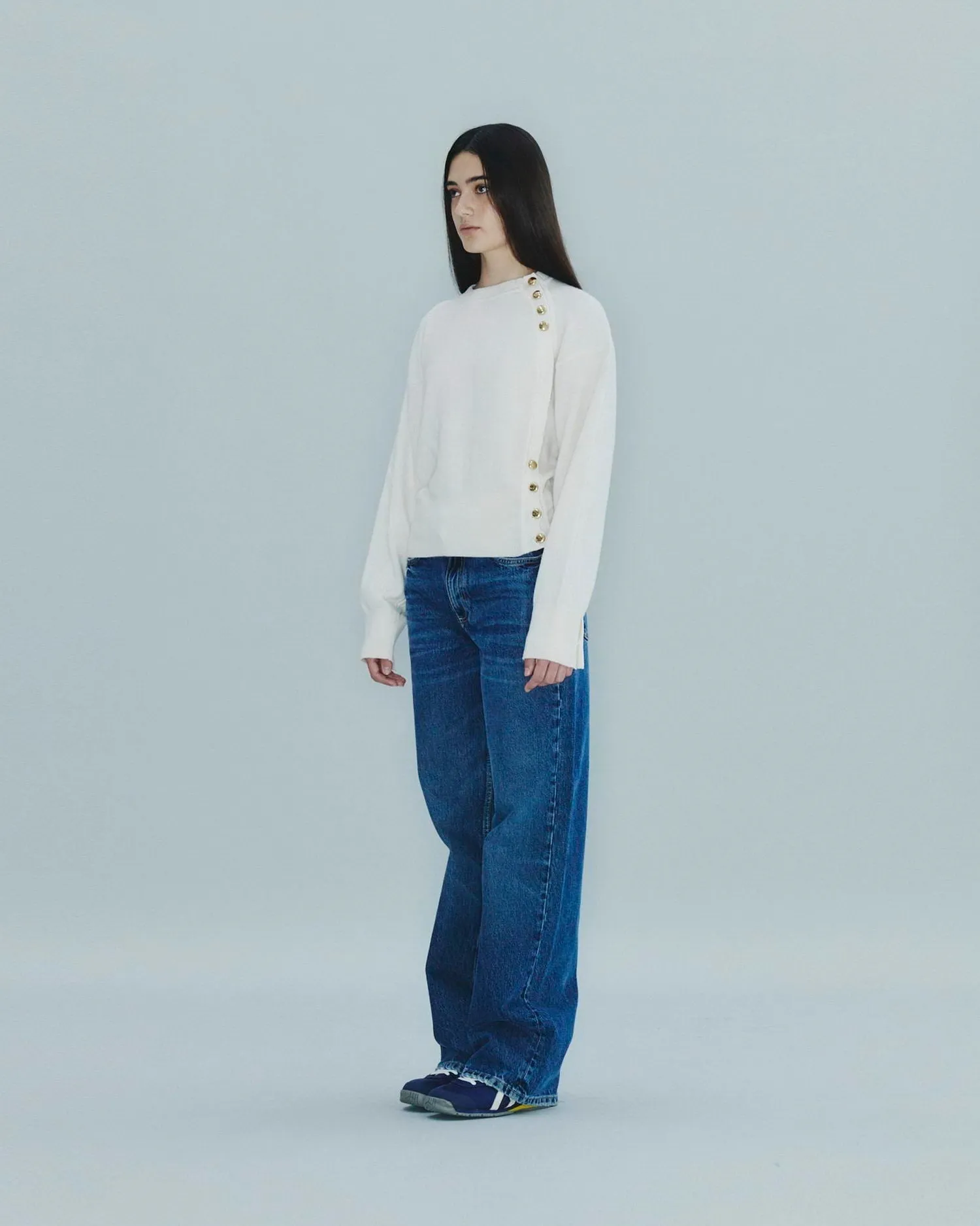Side Button Sweater