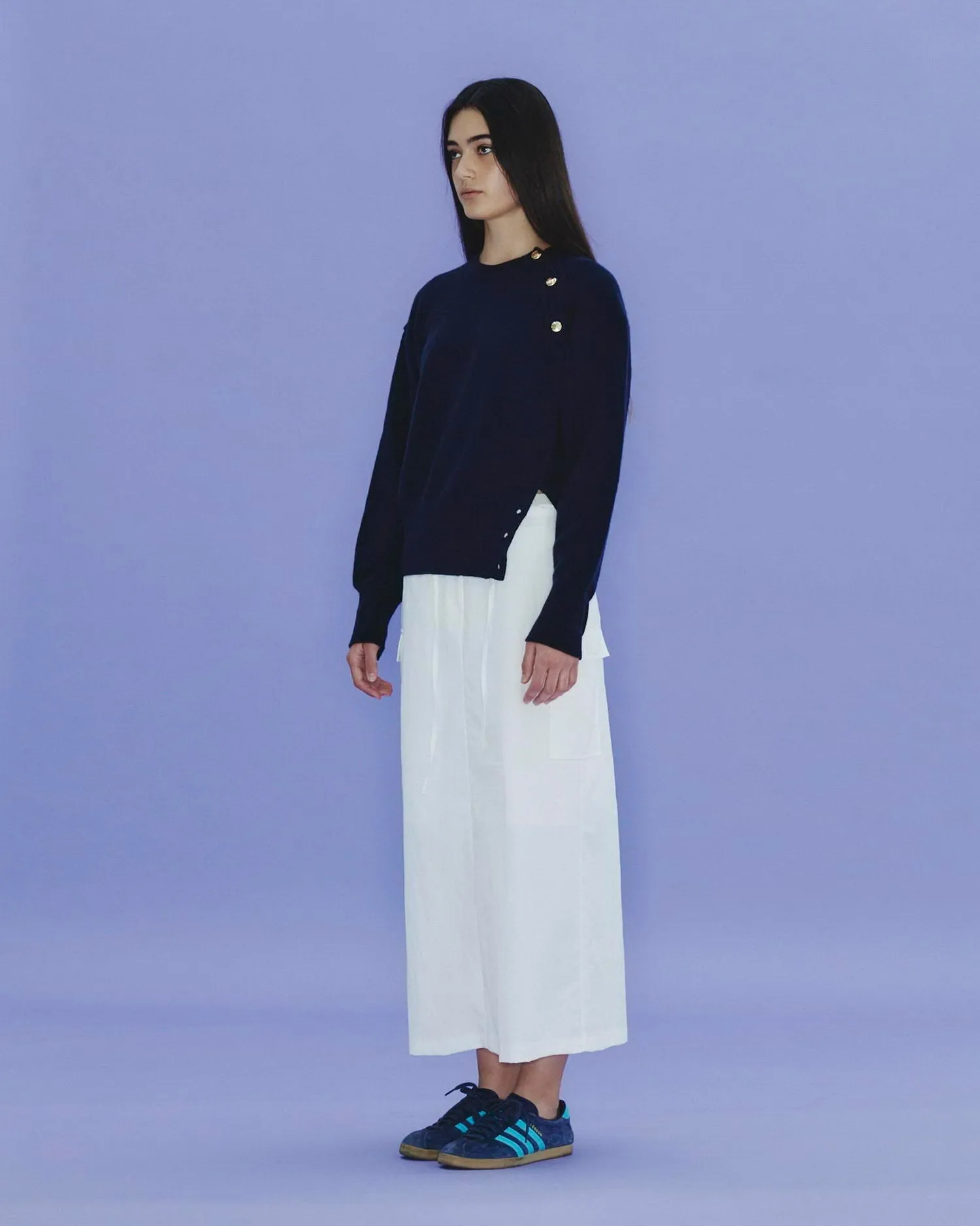 Side Button Sweater