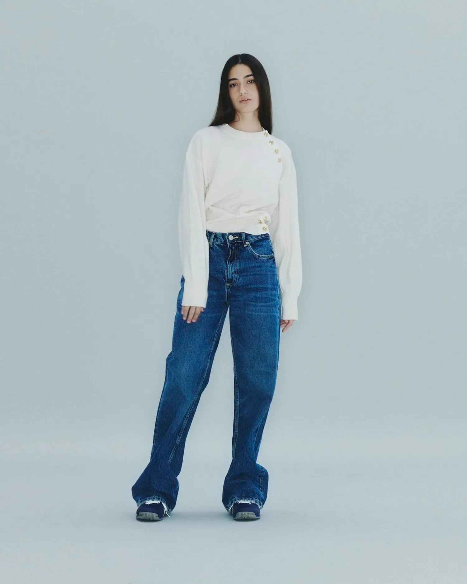 Side Button Sweater