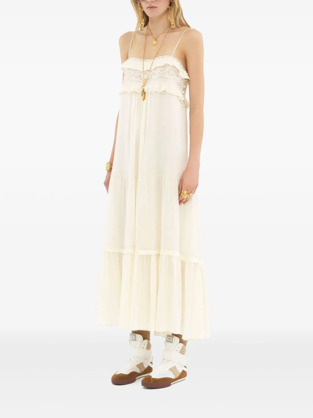 Silk long dress