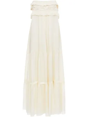 Silk long dress