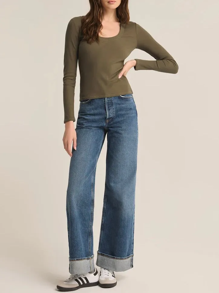 Sirena Long Sleeve Tee - Grapeleaf