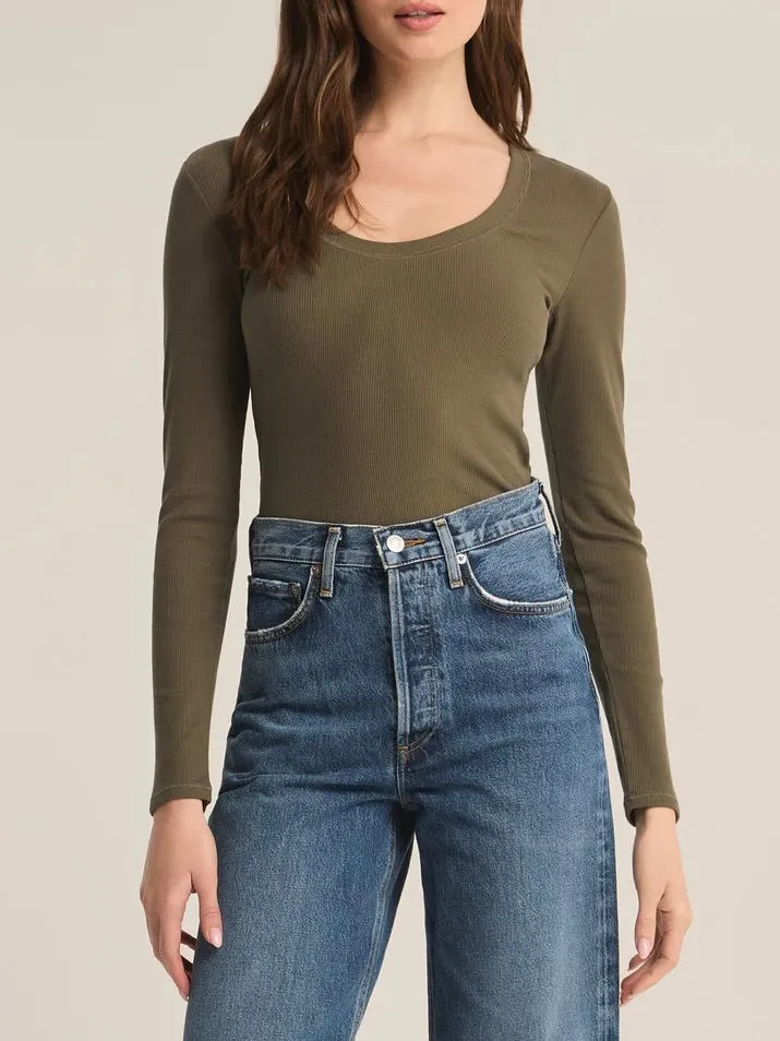 Sirena Long Sleeve Tee - Grapeleaf
