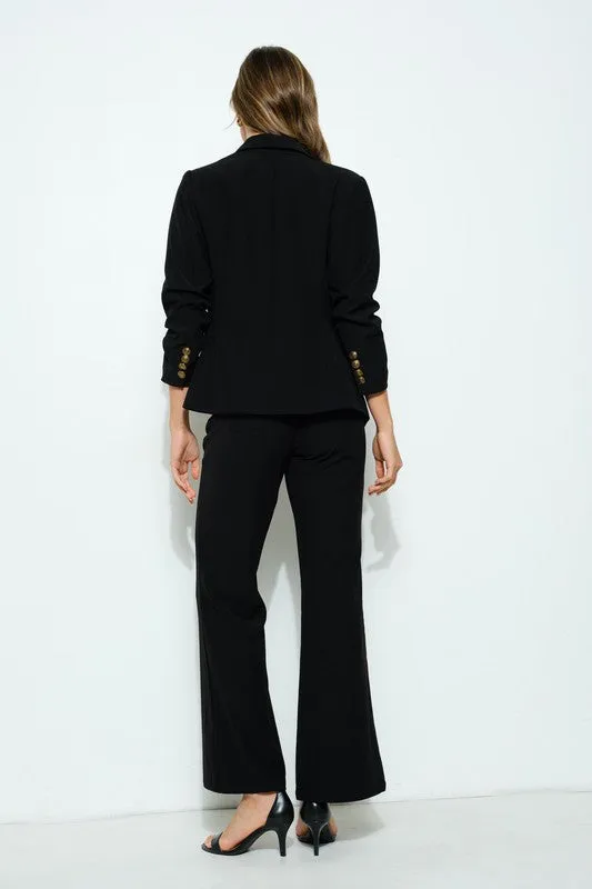 Solid High-Waist Flare Pants (2 Color Ways)
