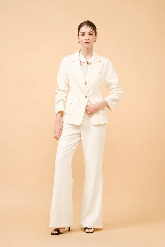 Solid High-Waist Flare Pants (2 Color Ways)
