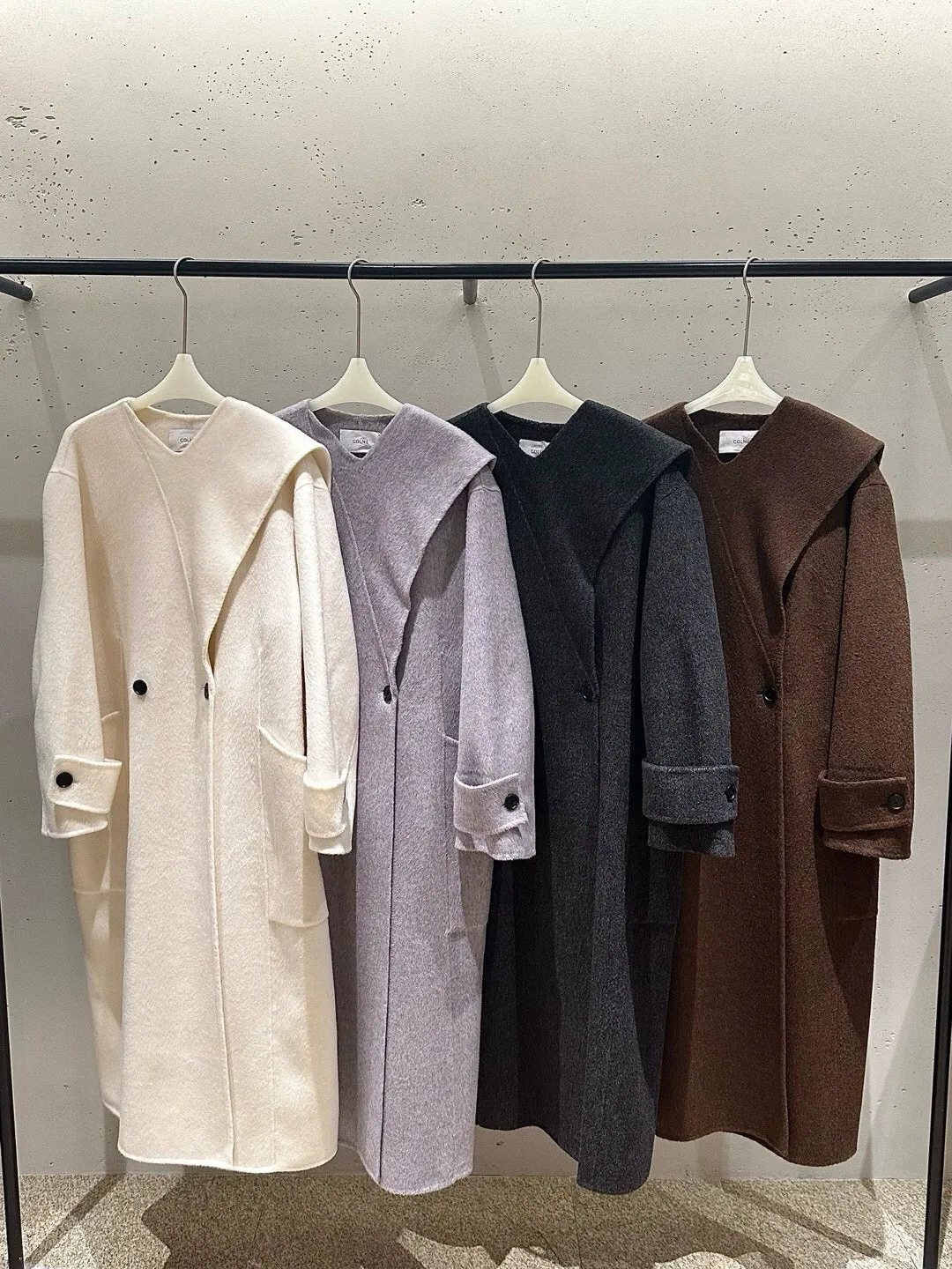 Sophisticated Dark Gray Overcoat