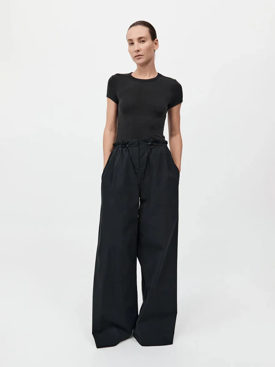 St. Agni Petit Paperbag Waist Pants Black