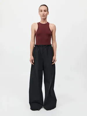 St. Agni Petit Paperbag Waist Pants Black
