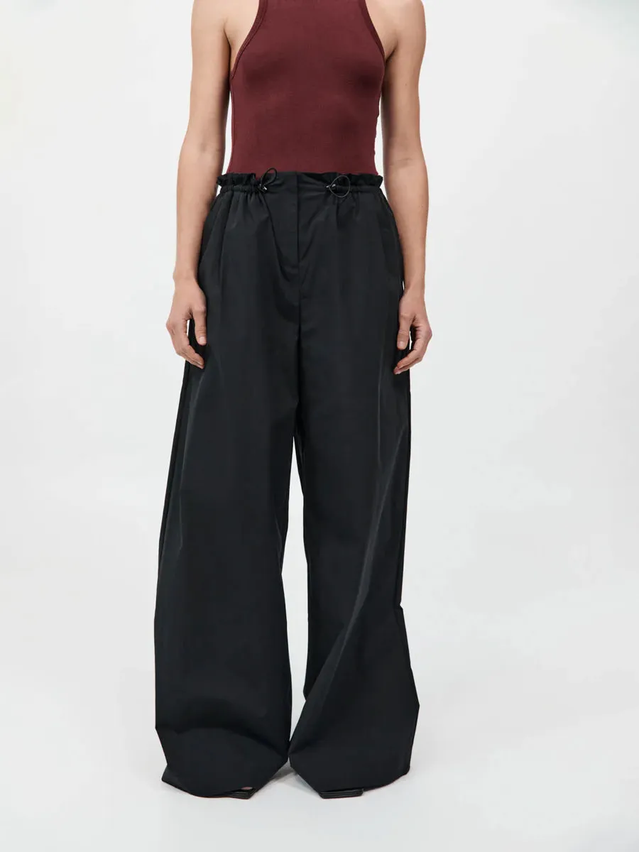 St. Agni Petit Paperbag Waist Pants Black