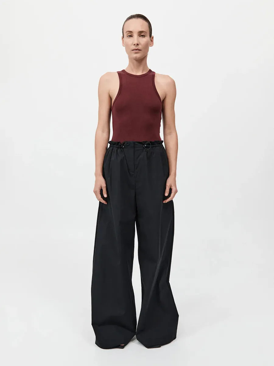 St. Agni Petit Paperbag Waist Pants Black