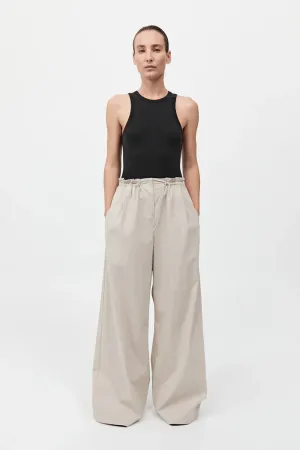 St. Agni Petit Paperbag Waist Pants - Creme