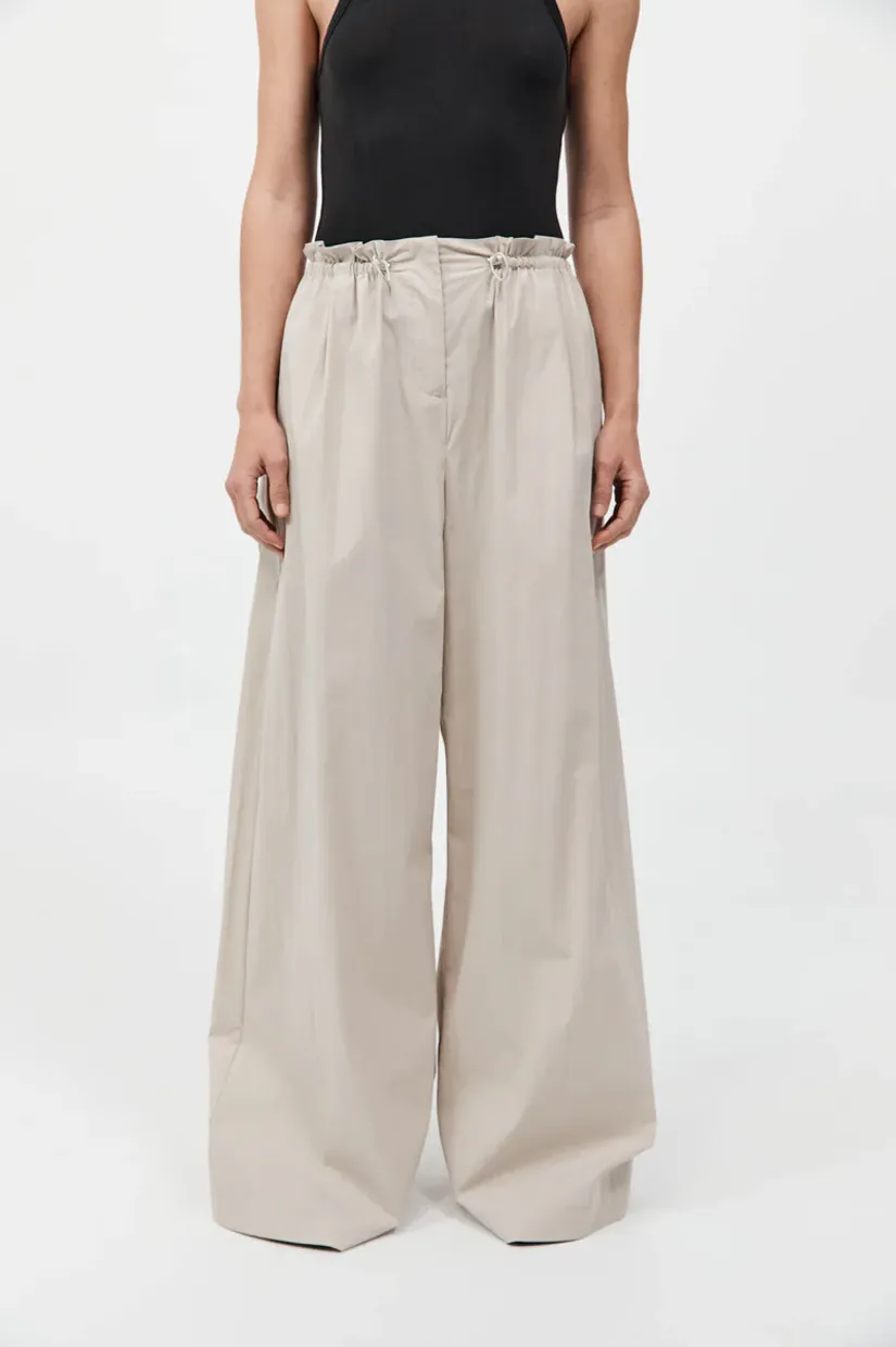 St. Agni Petit Paperbag Waist Pants - Creme