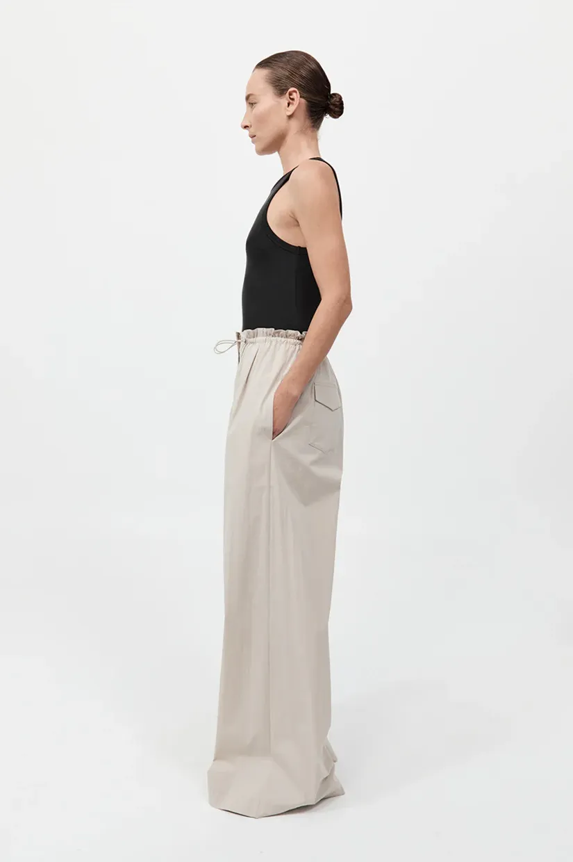 St. Agni Petit Paperbag Waist Pants - Creme