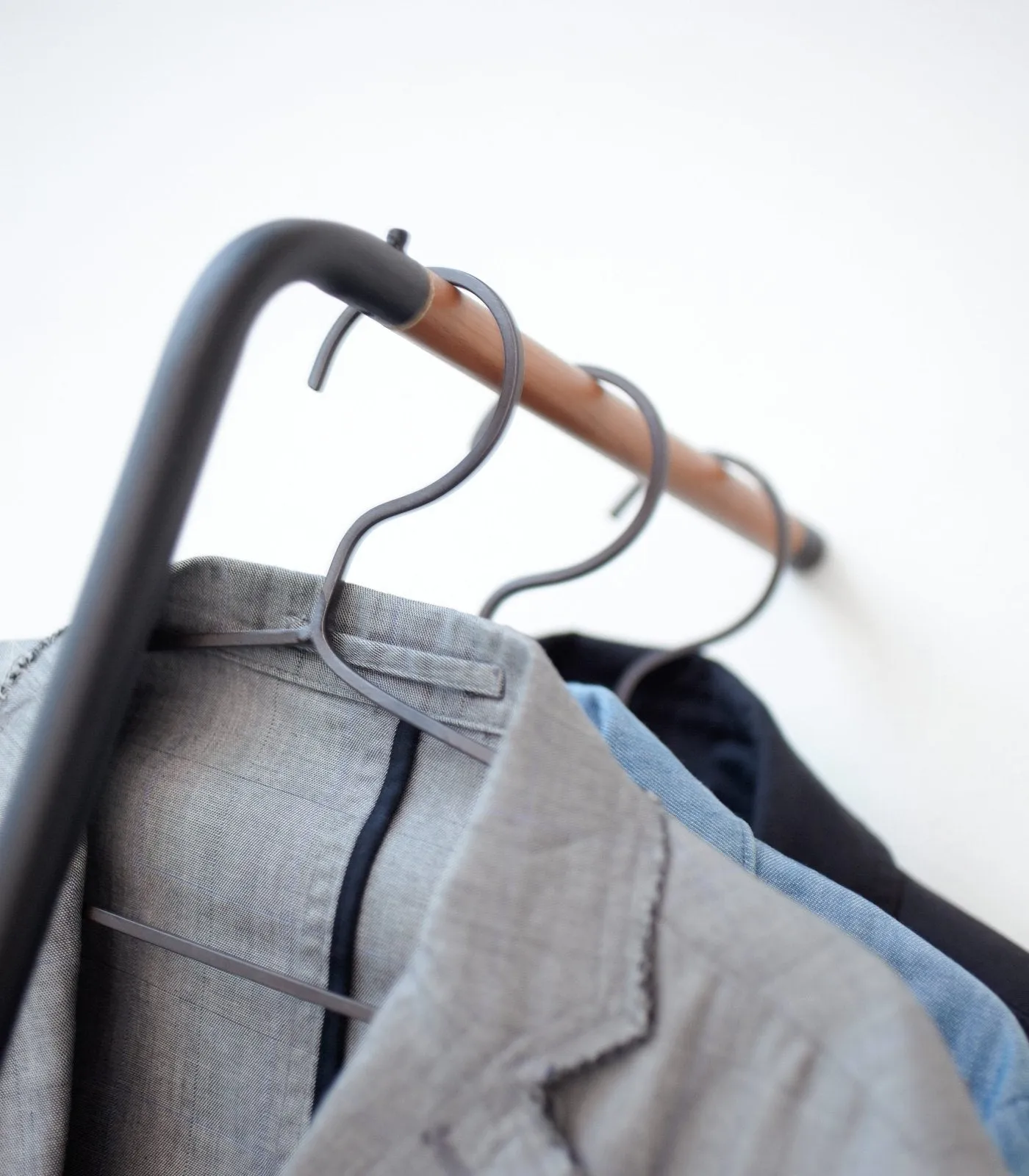 Steel Leaning Coat Rack (63" H)
