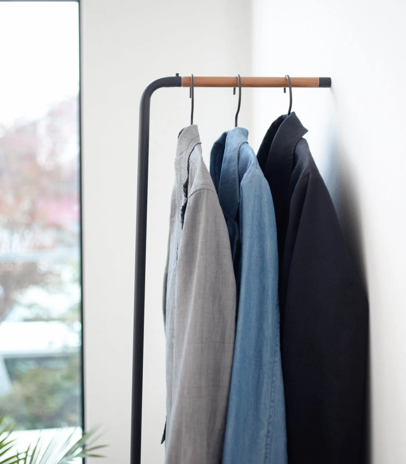 Steel Leaning Coat Rack (63" H)