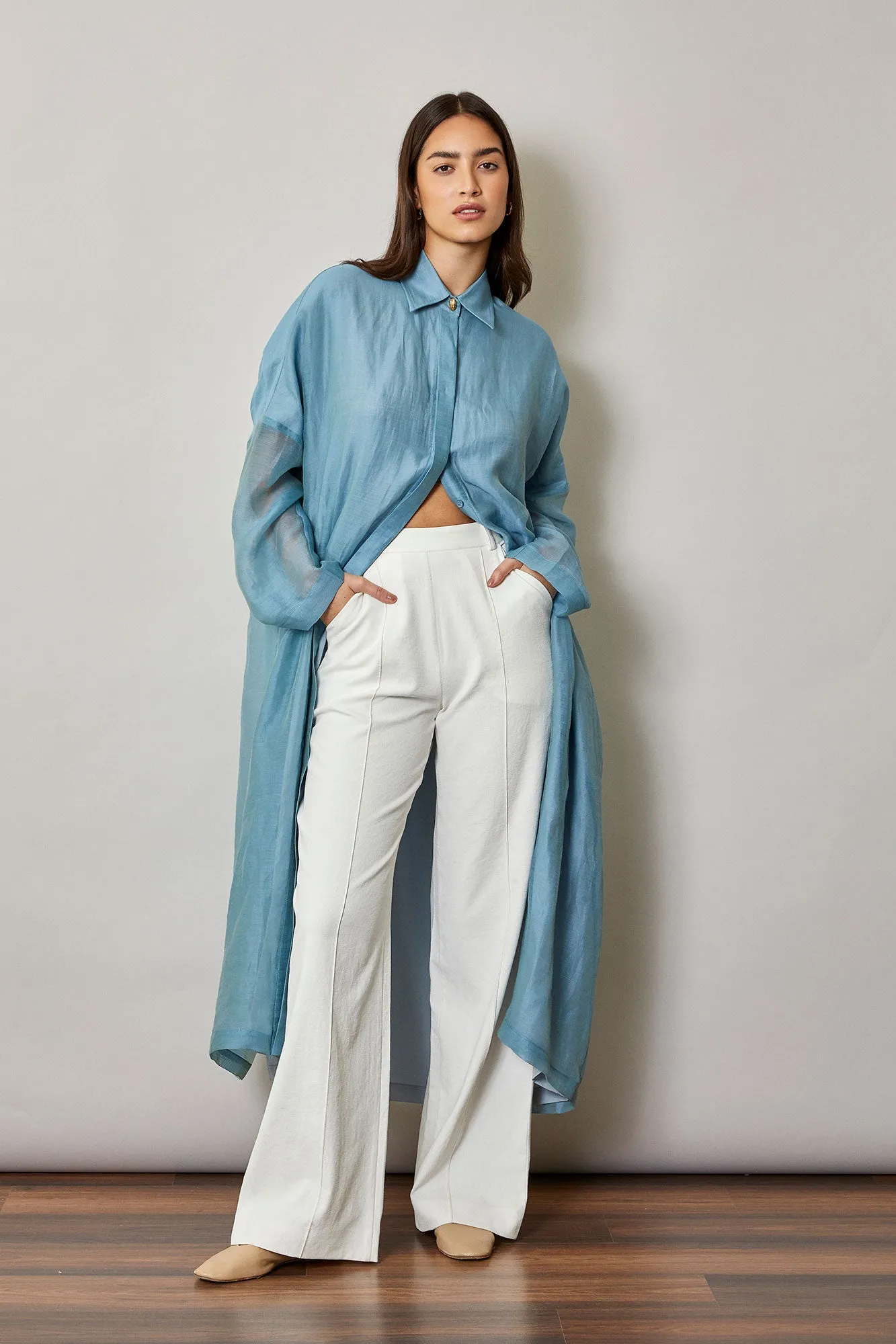Straight Pants in White