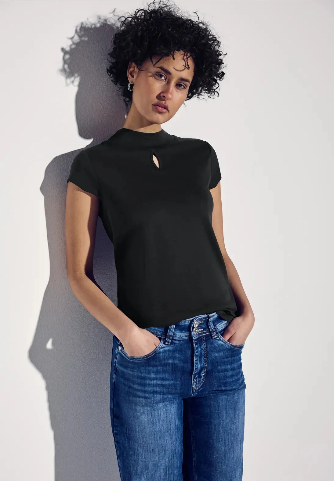 Street One top with subtle cut-out