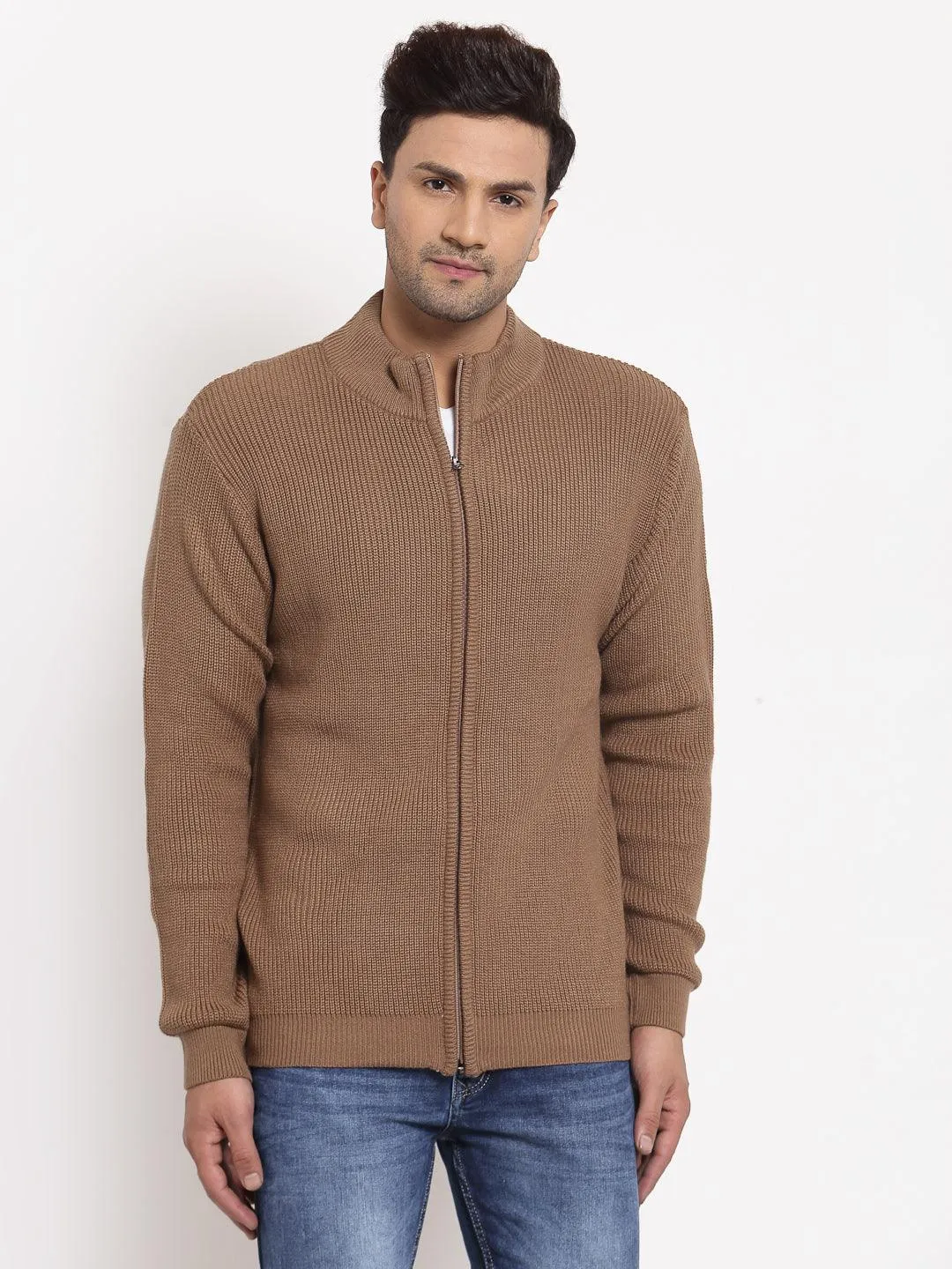 Style Quotient Men Tan Solid