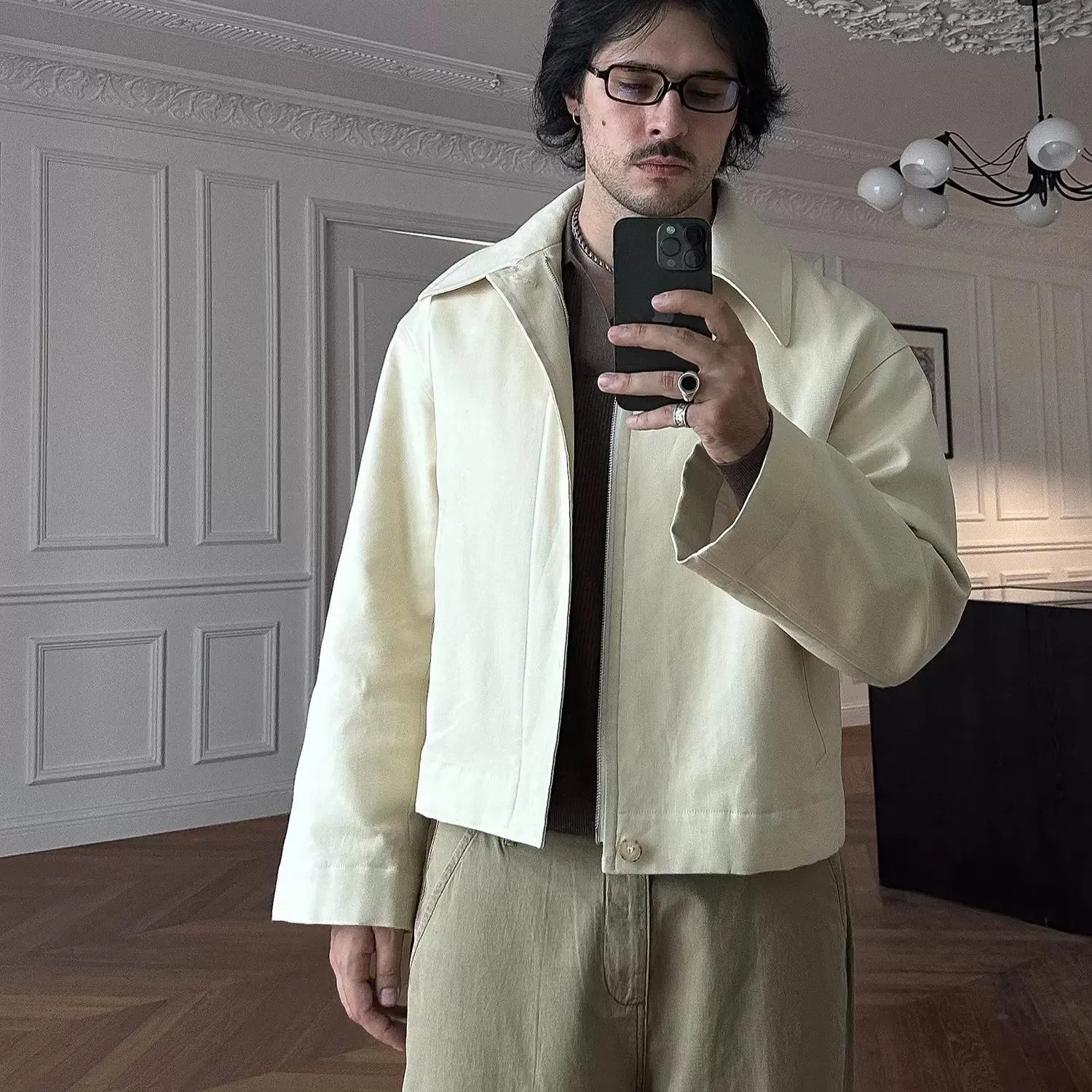 Submarine Cotton Scimitar Sleeve Jacket