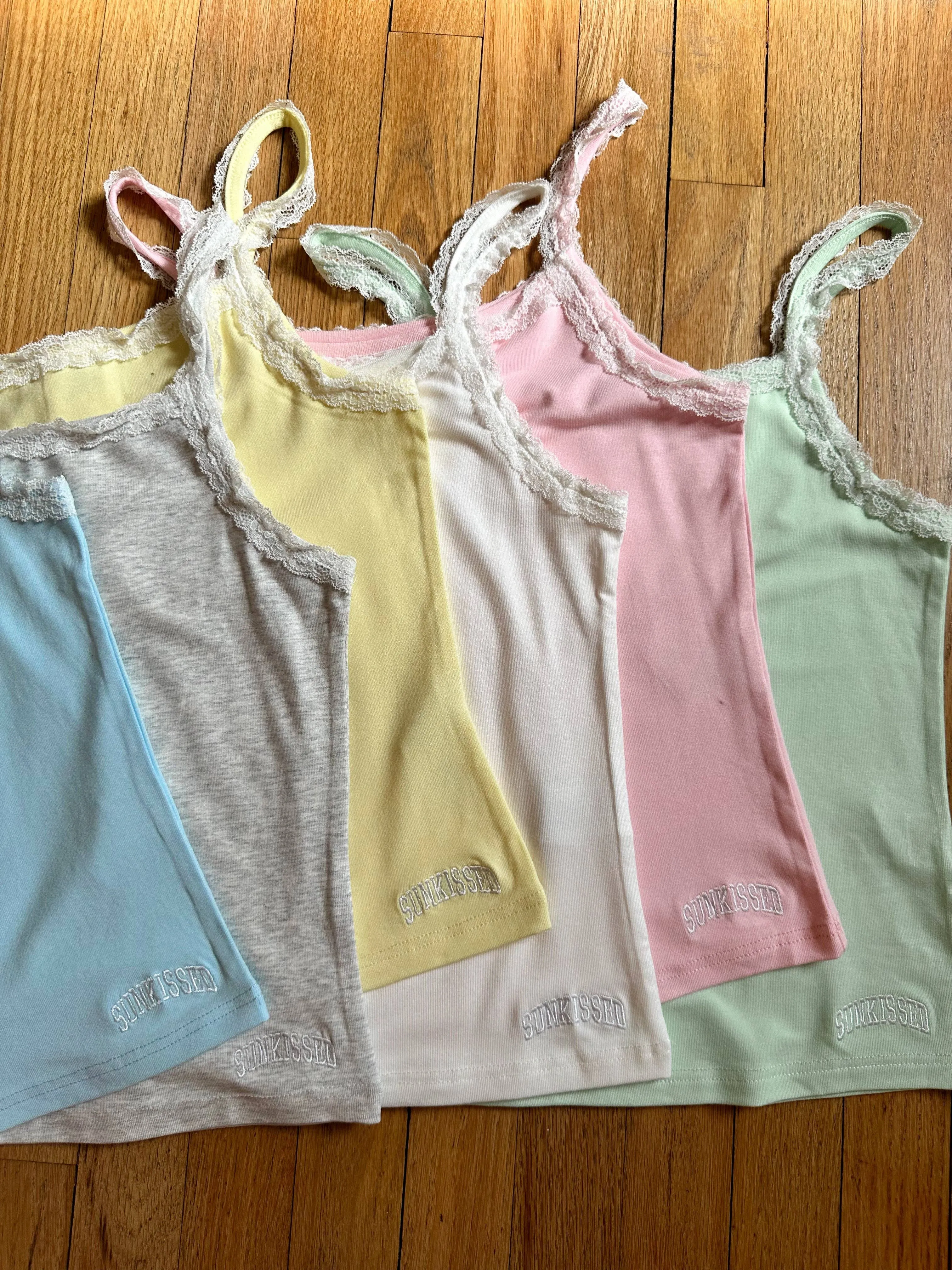 Sunkissed Coconut Lace Cami - White