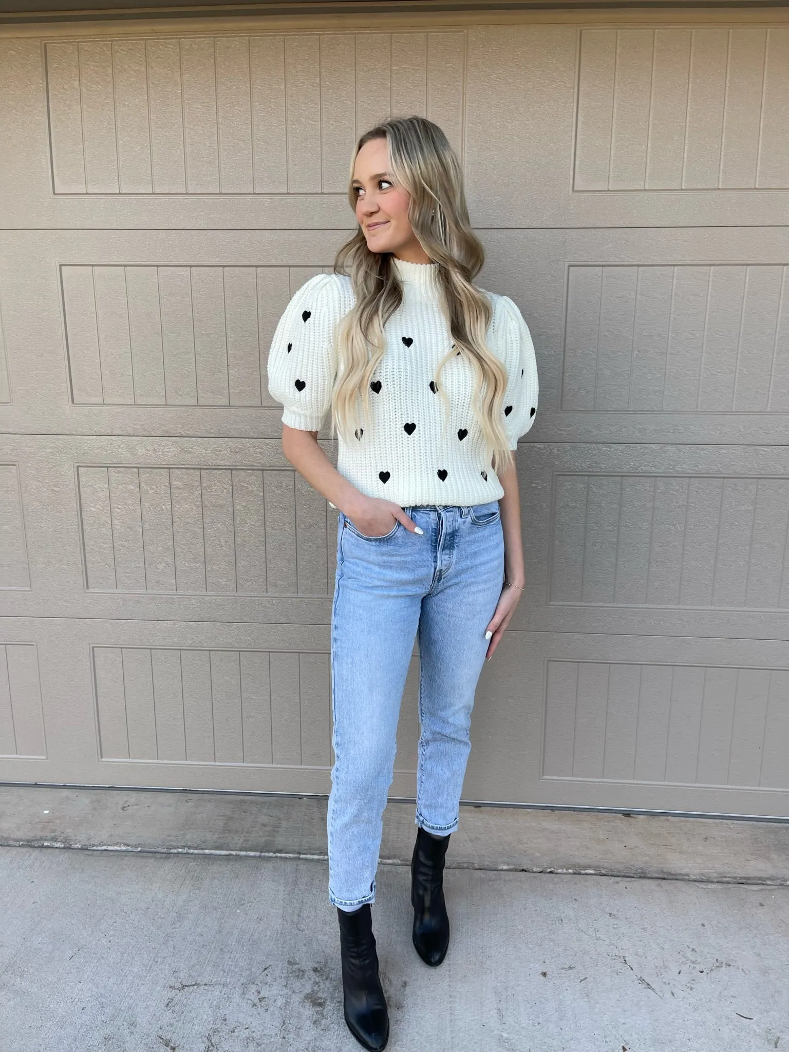 Sweetheart Sweater White