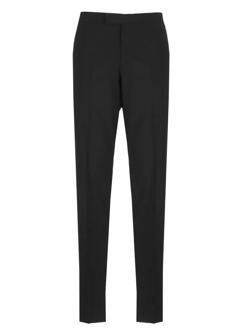 Tailored Black Virgin Wool Pants