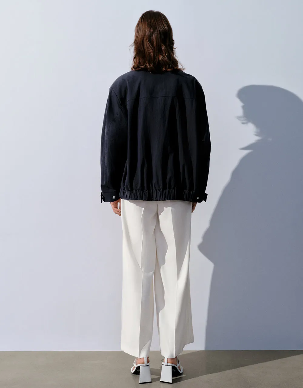 Tailored Wide-Leg Pants