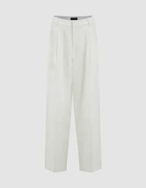 Tailored Wide-Leg Pants