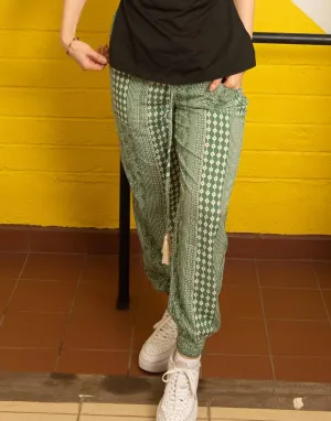 Tassel Tie Paperbag Pants Sewing Pattern