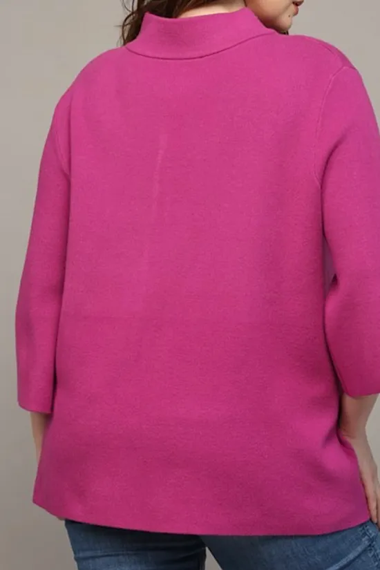 The Margaret Sweater in Magenta