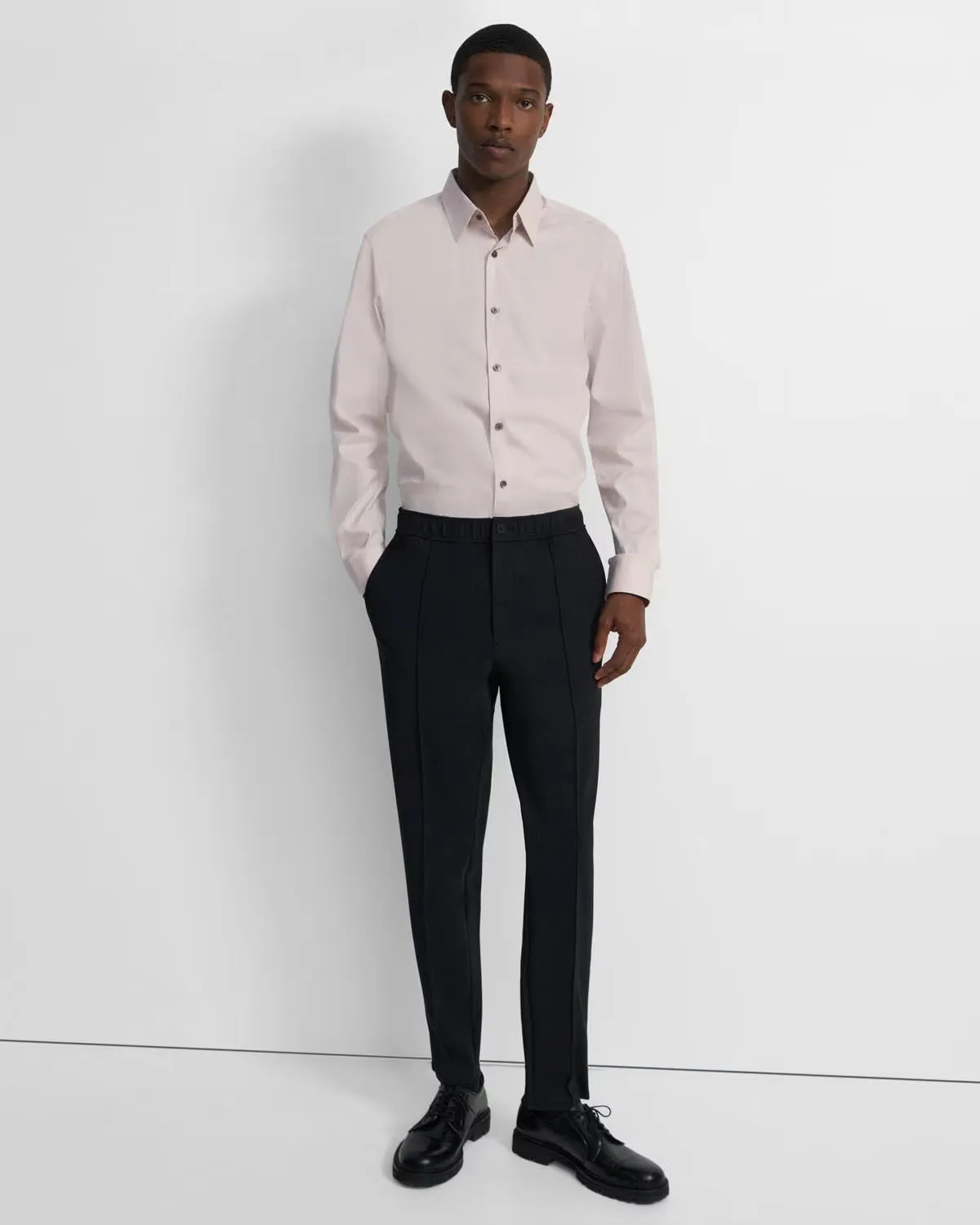 Theory Sylvain Shirt in Good Cotton - Tint