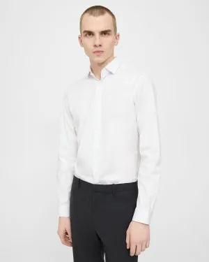 Theory Sylvain Shirt in Good Cotton - White