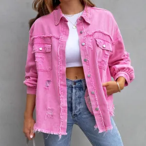 Thrive Denim Blouse
