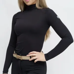 TKEQ The 'CHLOE' High Collar Technical Top