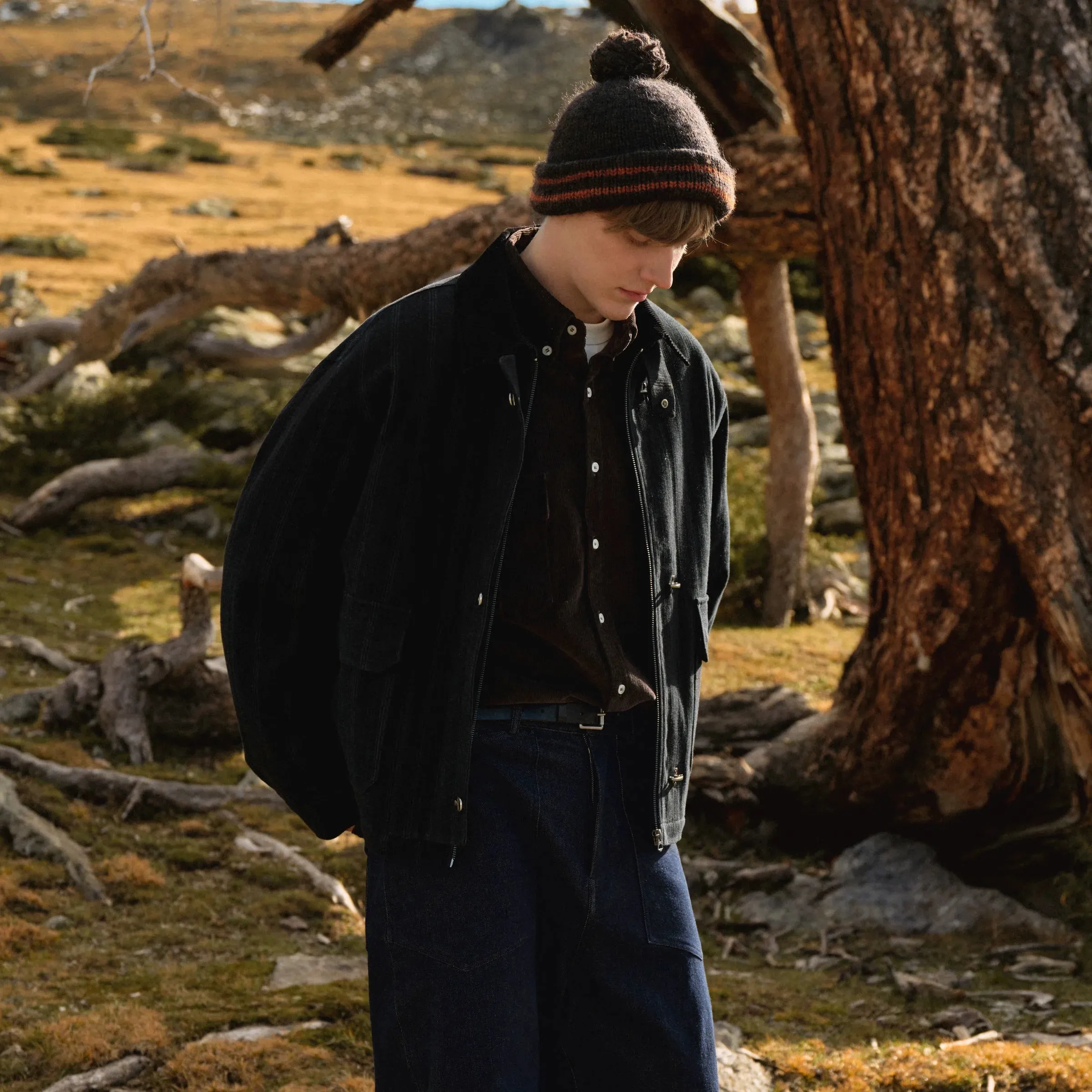 Toggle Closure Wool Jacket
