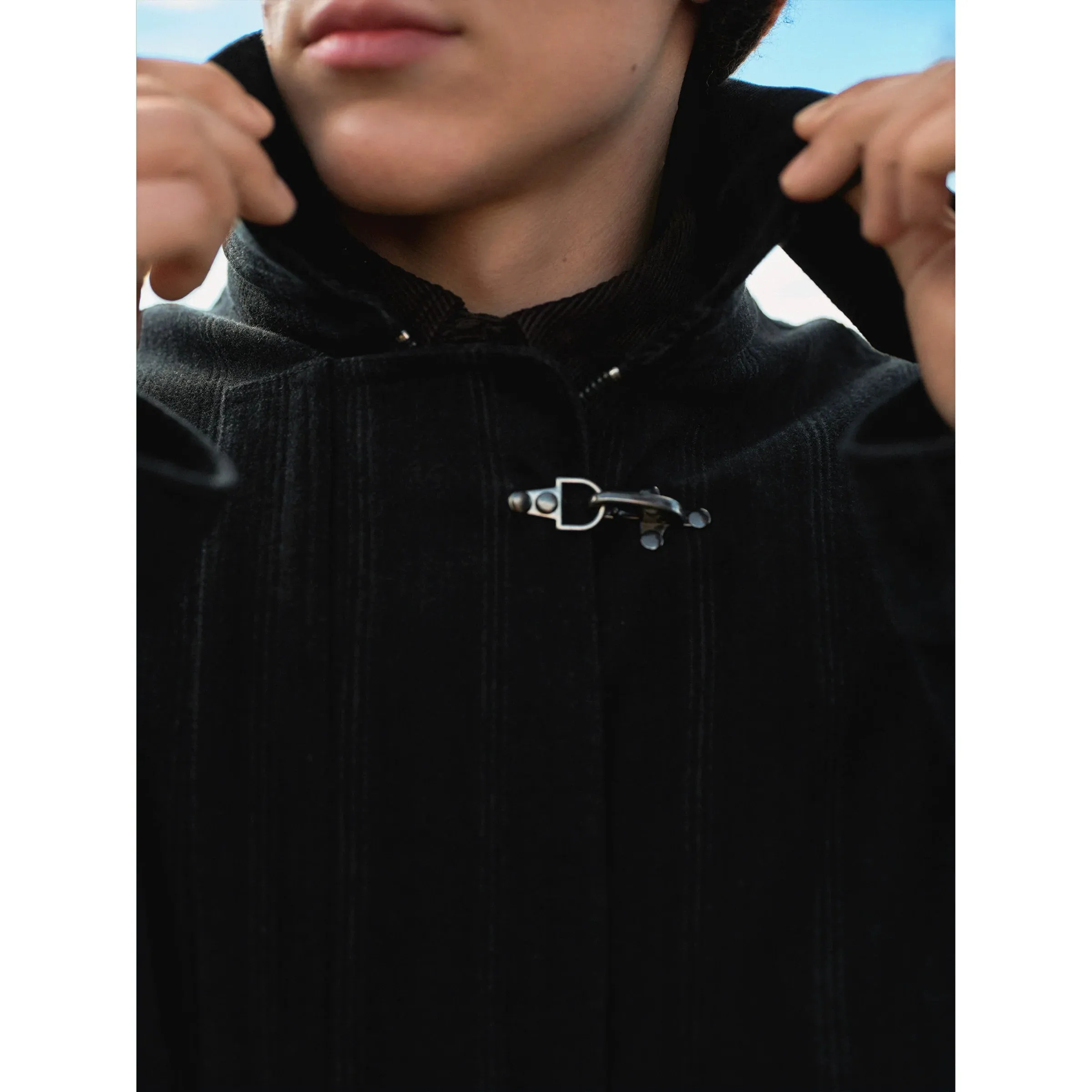Toggle Closure Wool Jacket