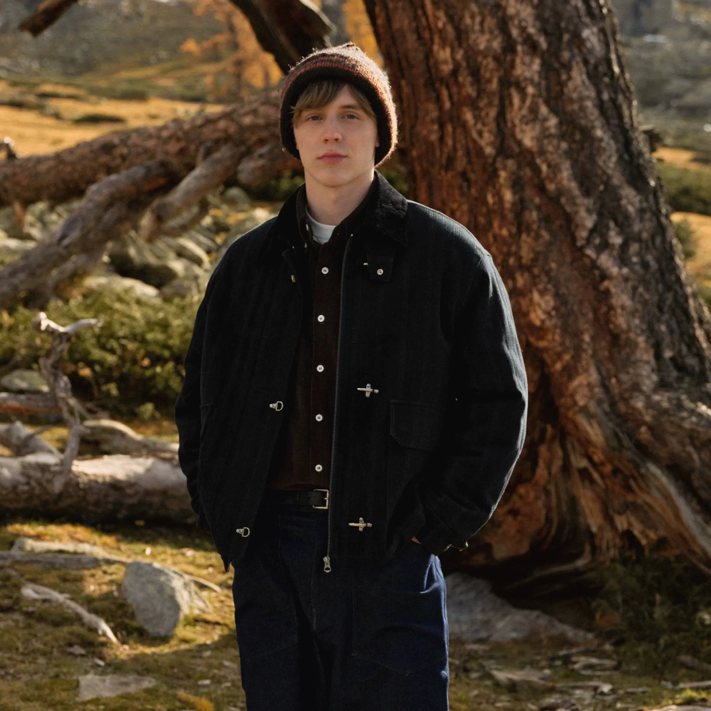 Toggle Closure Wool Jacket