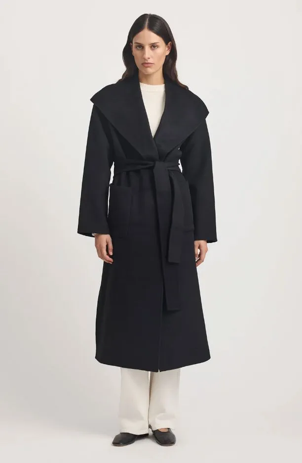 TOORALLIE LONG WRAP COAT
