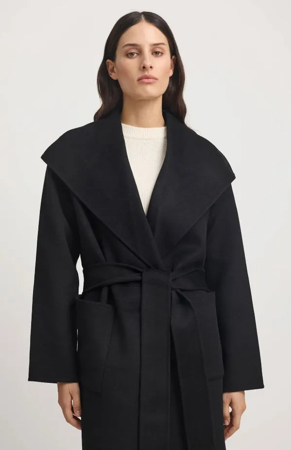 TOORALLIE LONG WRAP COAT