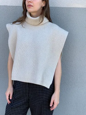 Totême cream wool bib